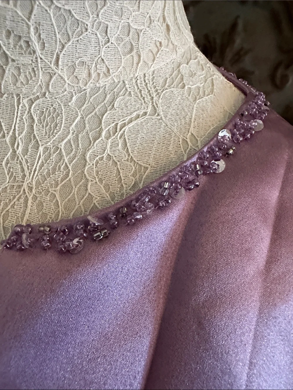 Lavender Satin Cropped Open Jacket